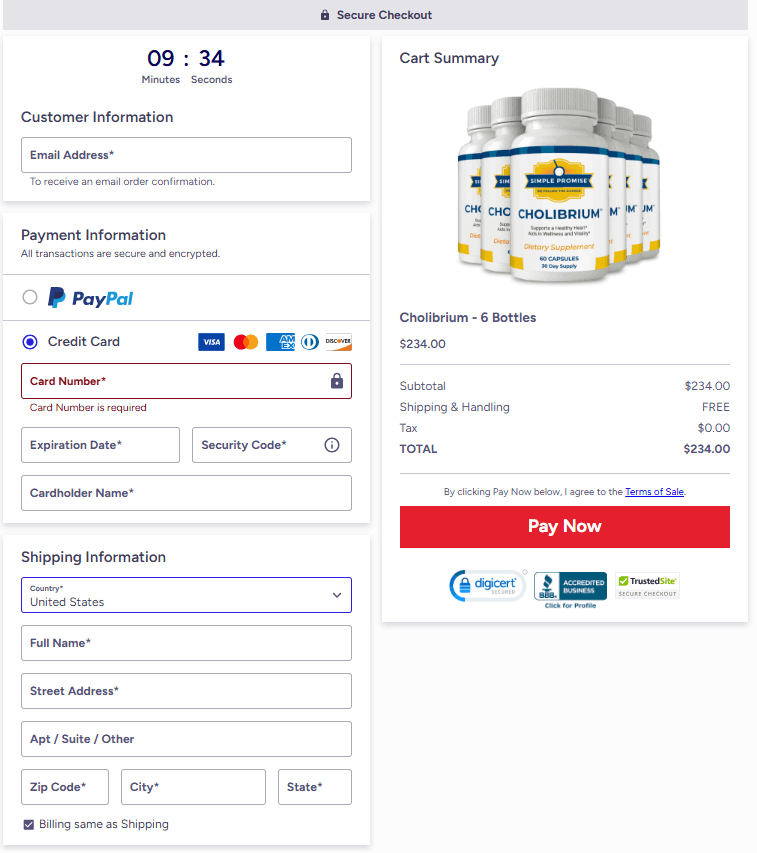 Cholibrium healthy heart supplement